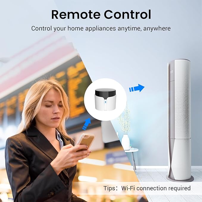 Broadlink RM5plus Universal Infrared Remote, Voice Control