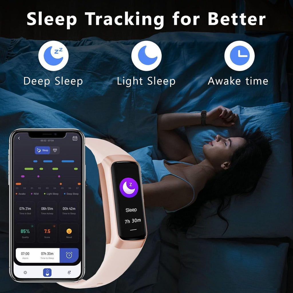 troty fitness tracker with heart rate/blood oxygen/sleep monitor, package contents