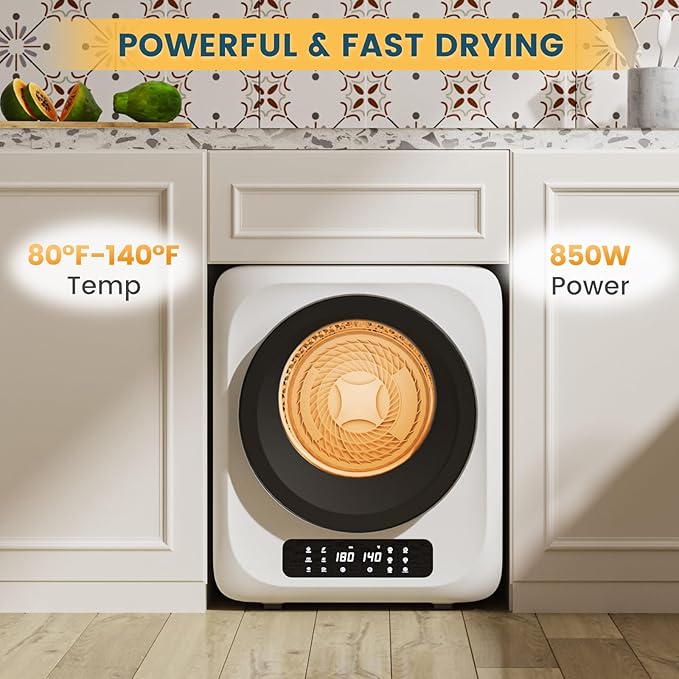 Zynkez 12Lbs Portable Clothes Dryer, 120V 850W Electric Compact Laundry Dryer