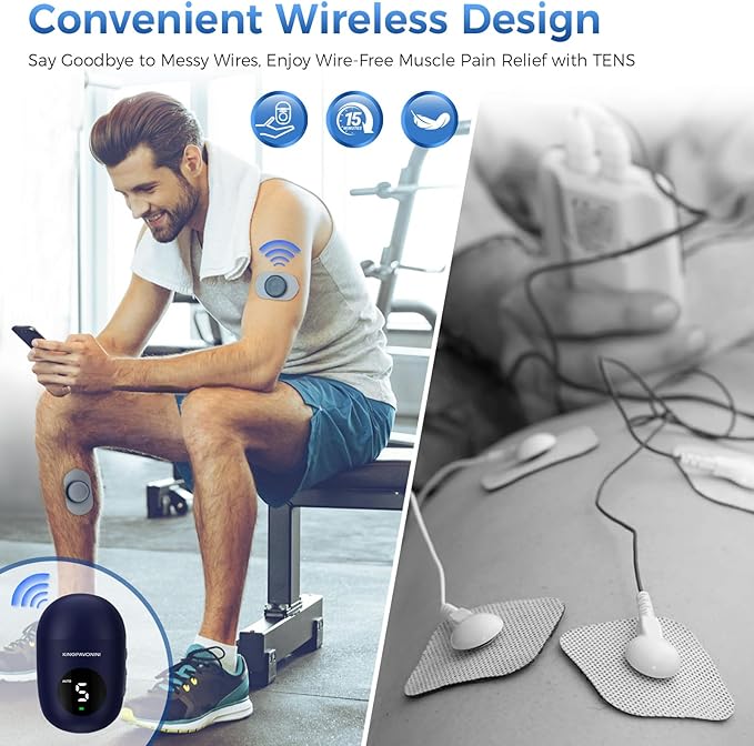 KingPavonini Wireless TENS Unit, Muscle Stimulator