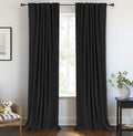 100% Blackout Shield Linen Blackout Curtains