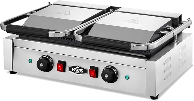 KWS FM-23 3400W Electric Panini Press Maker
