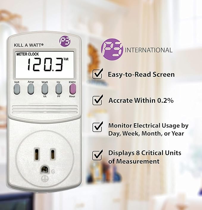 3-Pack P3 P4400 Kill A Watt Electricity Usage Monitor
