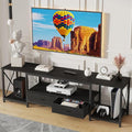 GYIIYUO TV Stand with Fabric Drawer