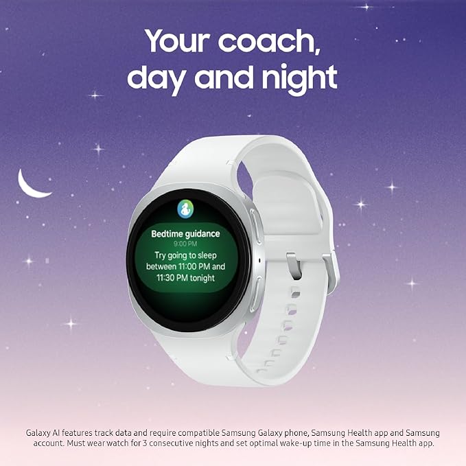 Samsung Galaxy Watch 8 44mm Bluetooth Smartwatch, Cushion Design, Fitness
