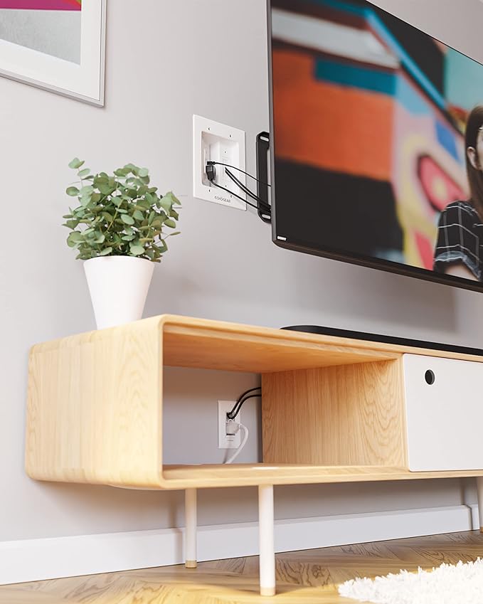 ECHOGEAR TV Cord Hider for Wall Mounted TV