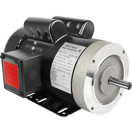 5HP Electric Motor 3450RPM General Purpose Single Phase Motor 208-230V 56C