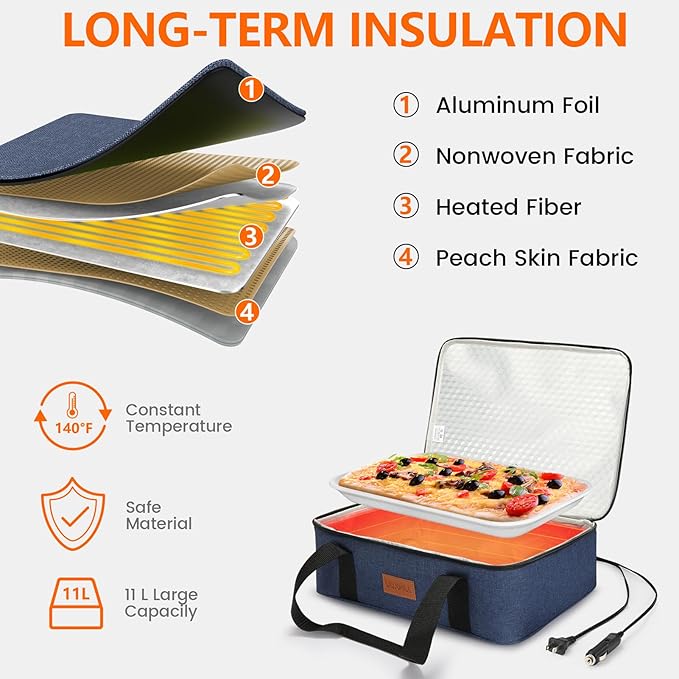 Food Warmer Electric Casserole Carrier