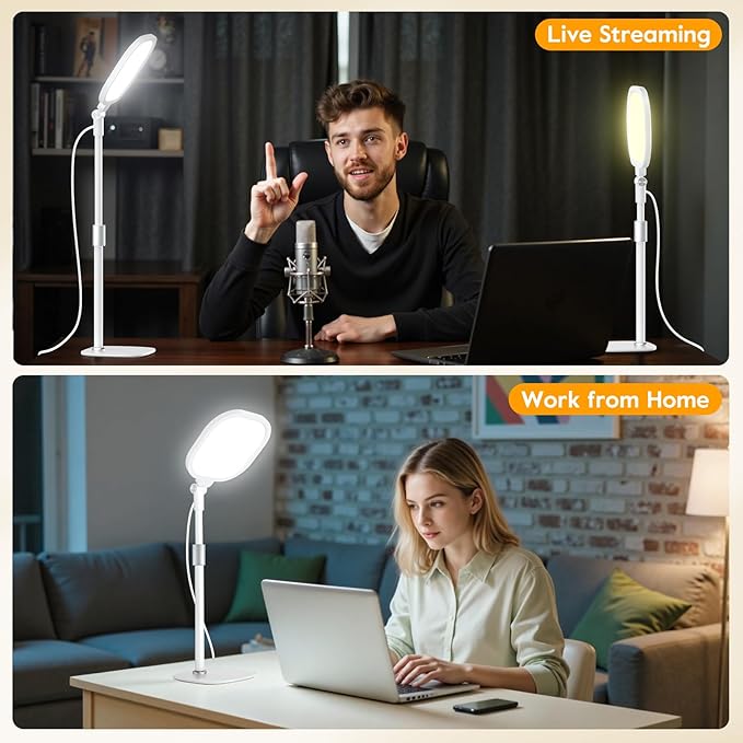 White 1Pack Video Conference Lighting