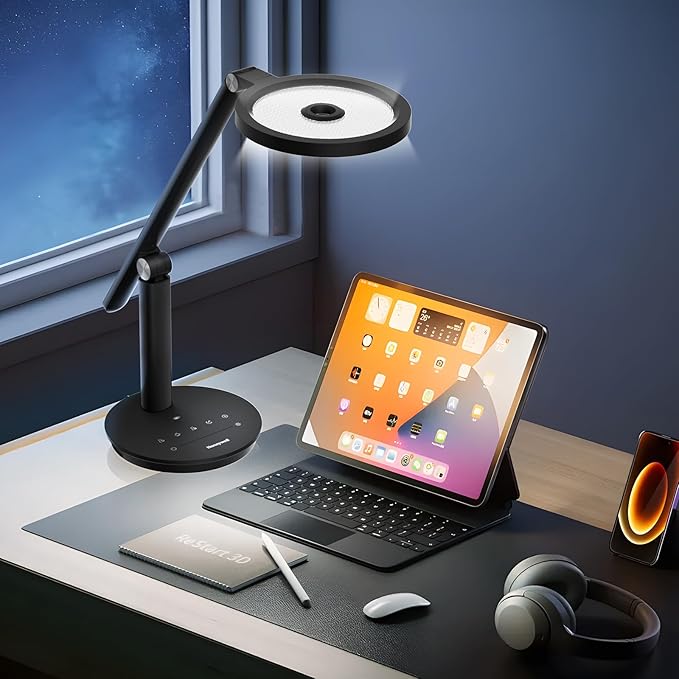 Honeywell Desk Lamp for Home Office, H6 Sunturalux™ Eye-Caring Led Desk Light