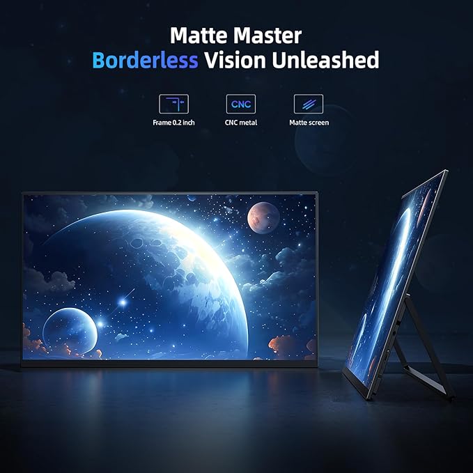 Portable Monitor 18.5” | 120HZ 1ms Gaming Monitor | 125% sRGB | FreeSync