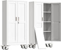 61" H Metal Garage Storage Cabinet, Rolling Tool Cabinet