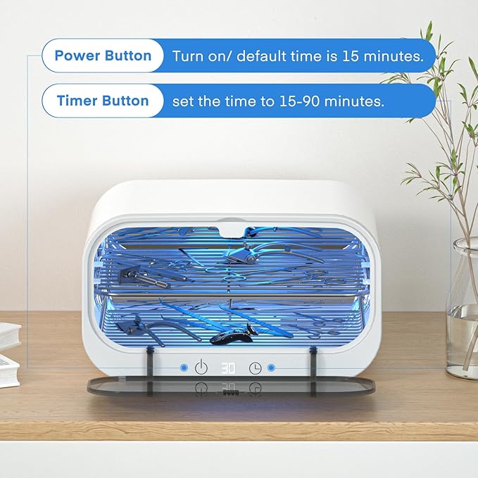 Yofuly Sterilizer for Esthetician, 12L Double-layer Large Sterilizer for Nail