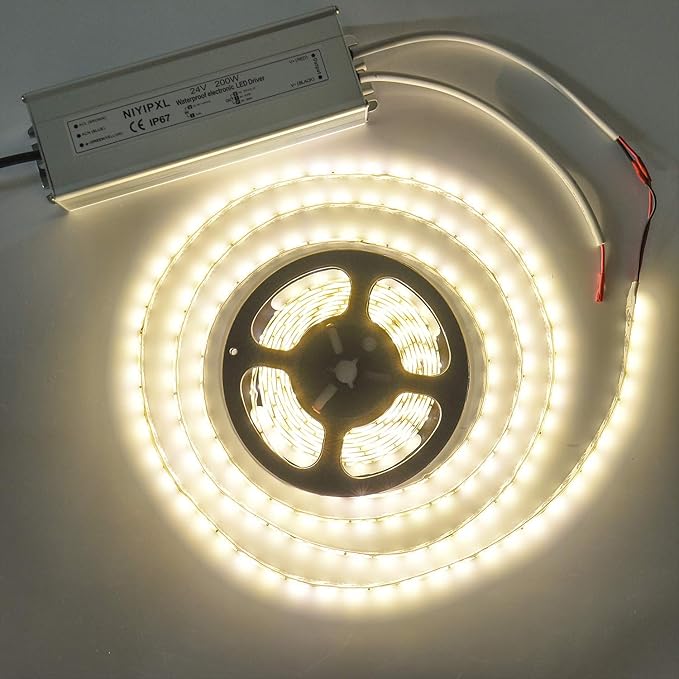 LED Driver 200 Watts 24V DC Low Voltage Transformer， Waterproof IP67 LED Power