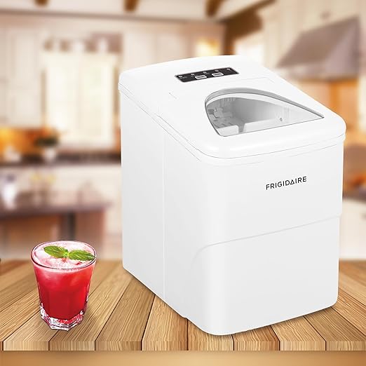 Frigidaire EFIC108 Counter top Portable, 26 lb per Day Compact Ice Maker Machine