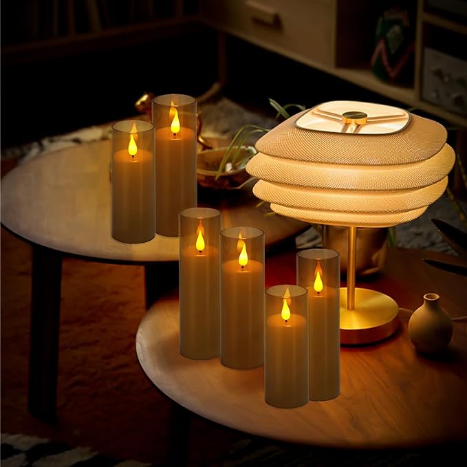 Halloween Decoration Flickering Flameless Candles Battery Operated Timer Led (24 Pack)