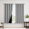 ChrisDowa 100% Blackout Curtains 63 inch Long