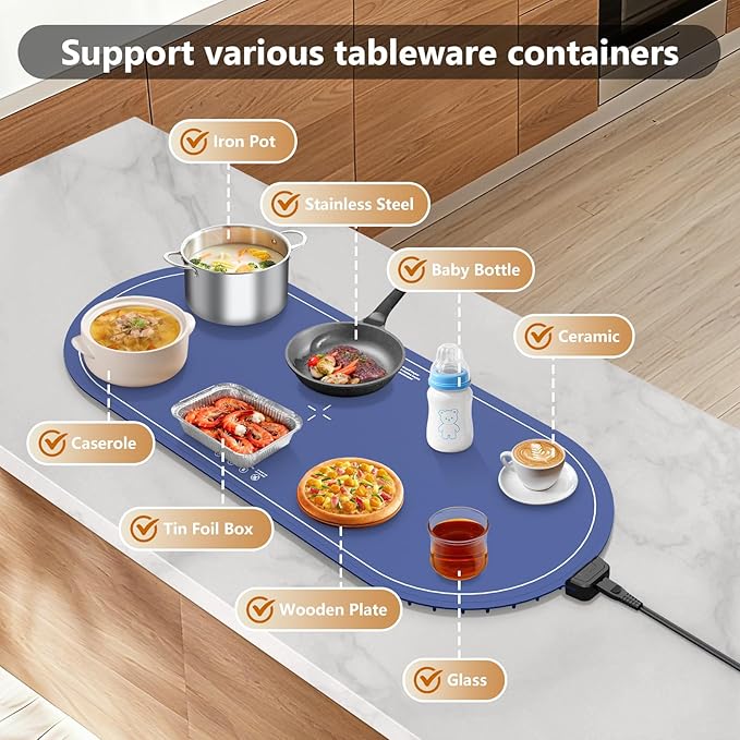 Warming Mat for Food Extra Large, and Daily Use