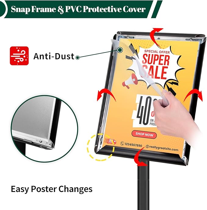 Heavy Duty Pedestal Sign Holder