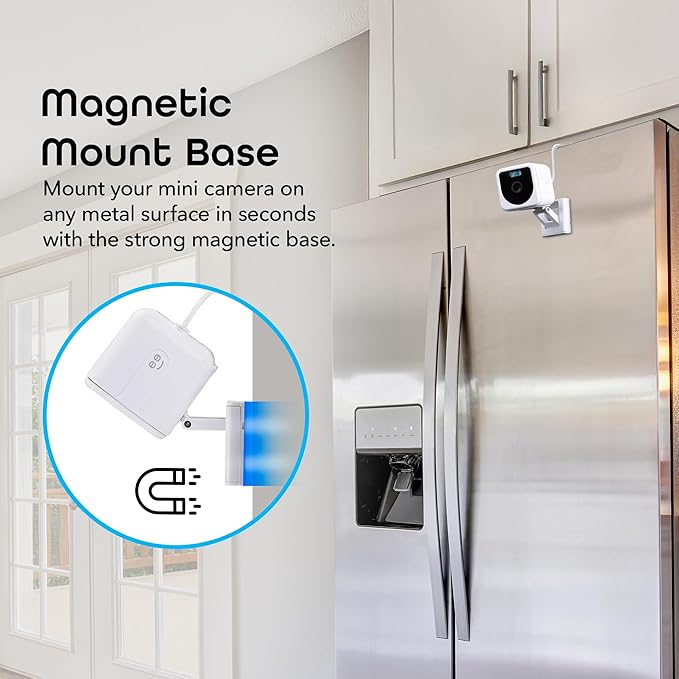 Geeni Mini 1080P Indoor/Outdoor Security Camera 2-Pack, Smart WiFi Cameras