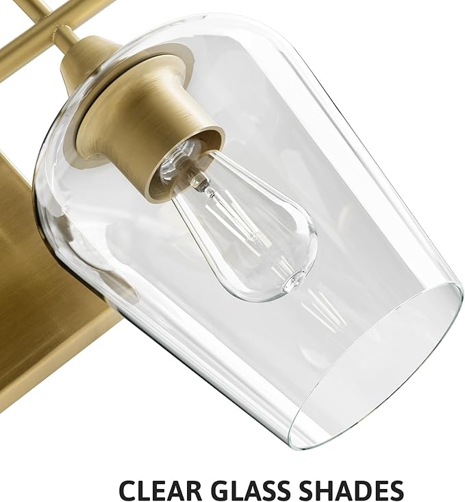 VONLUCE Bathroom Vanity Light, 2-Light Bathroom Light Fixture Over Mirror
