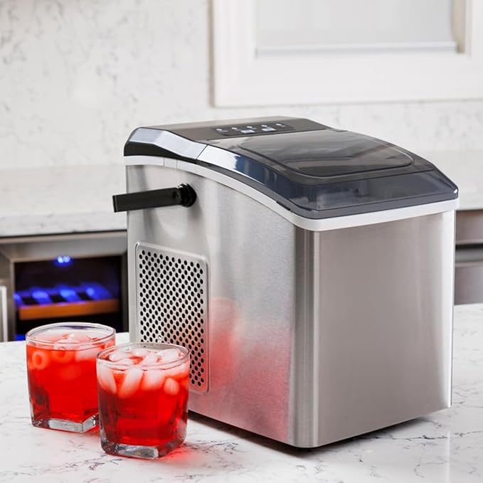 Koolatron Countertop Ice Maker – Maquina para Hacer Hielo en Casa, Nugget Ice