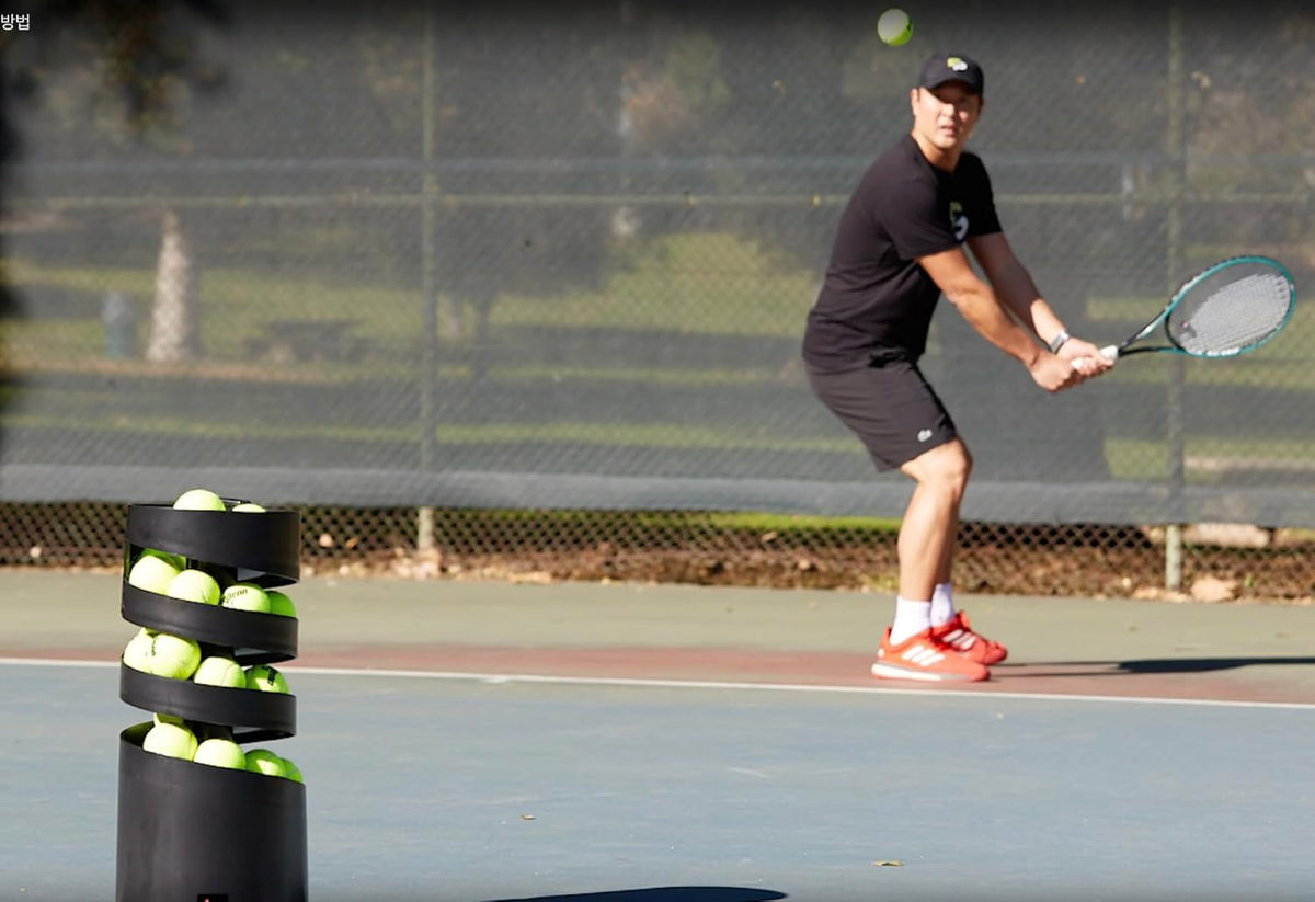 Sports Tutor Tennis Twist. Tennis Ball Machine - for Beginners. Battery Powered. Adjustable Toss. Made in USA by #1 Tennis Machine Company