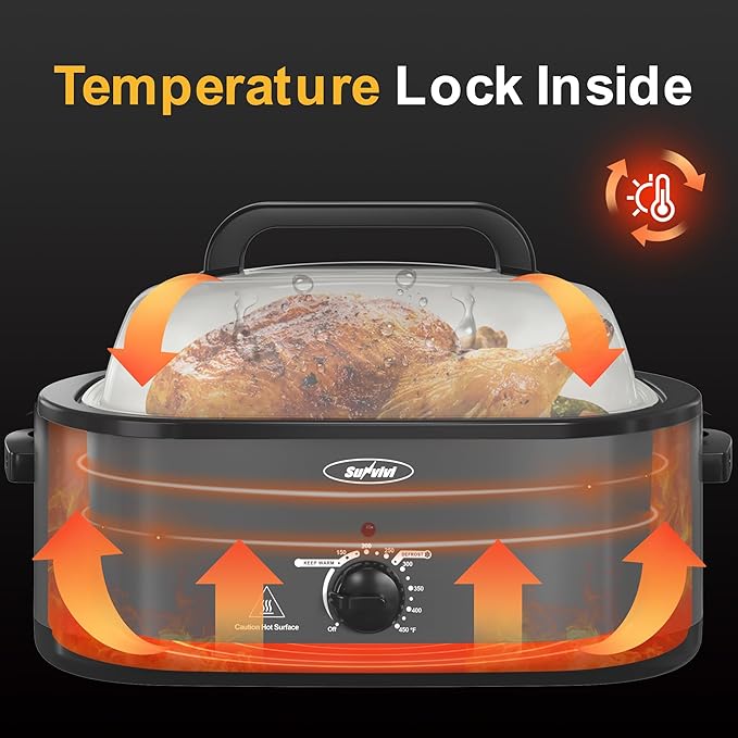 Sunvivi Roaster Oven, Electric Roaster Oven