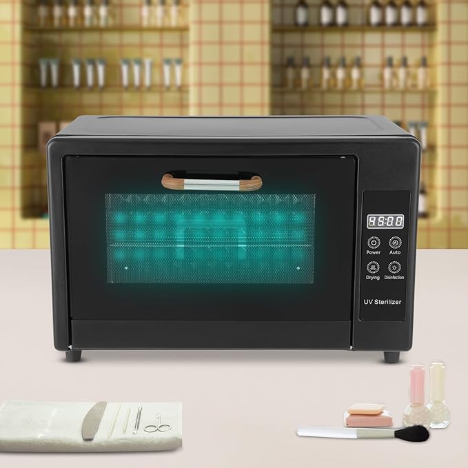 6 Gal Capacity Multi-Functional Nail Cleaner Box, 110V 230W U-V Light