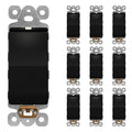 LIDER Minimalist Design Matte Finish Lighted Decorator Switch, Frameless Paddle (10-Pack)
