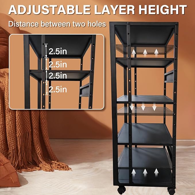 jvsufuik 5-Tier AV Media Stand