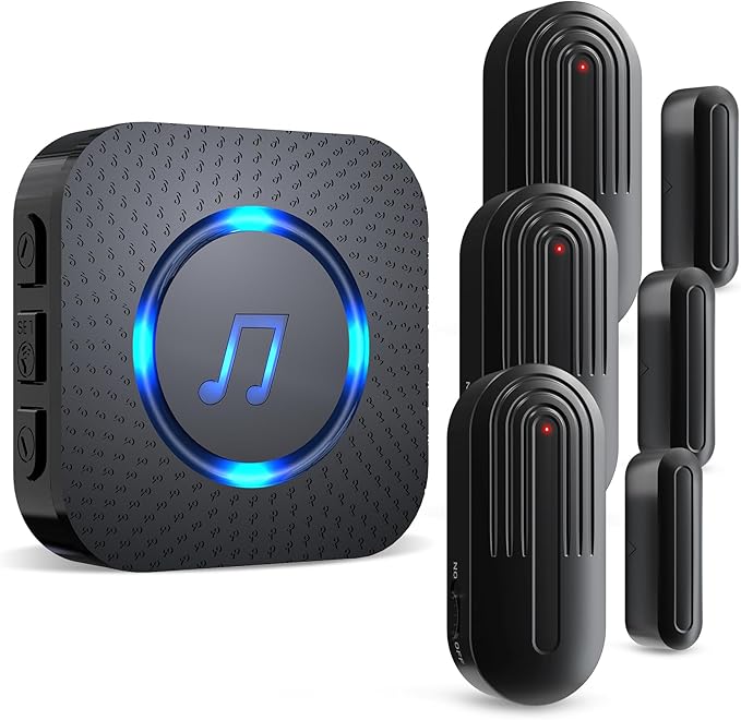 SanJie Door Sensor Chime for Door Opens, Door Entry Chime for