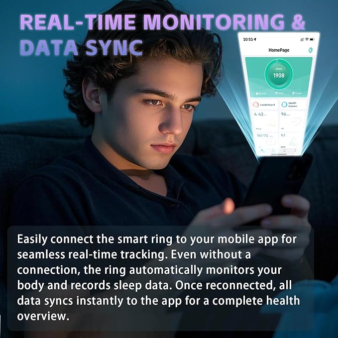 Smart Ring for Men Women – Fitness Tracker Ring