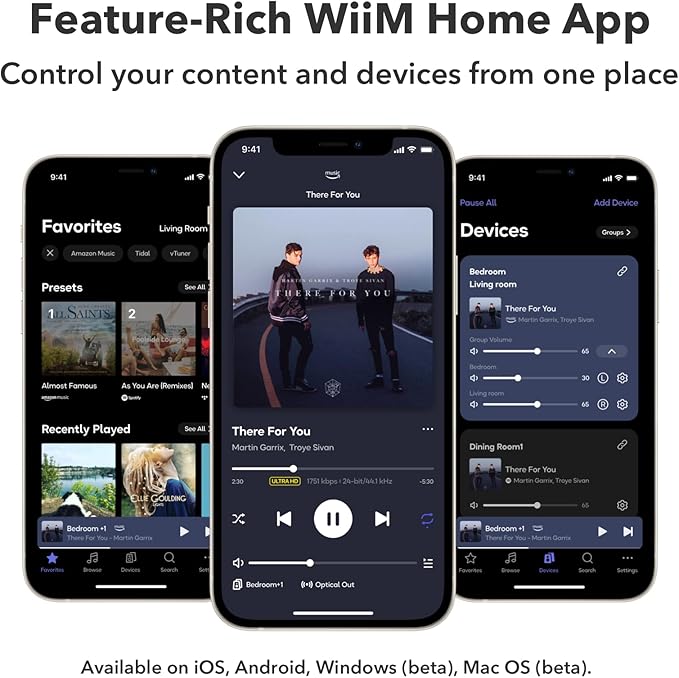 WiiM Ultra Music Streamer & Digital Preamp | 3.5" Touchscreen, Compatible