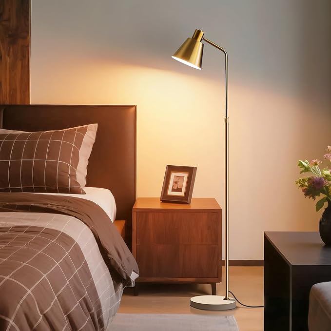 Gold Brass Industrial Floor Lamps