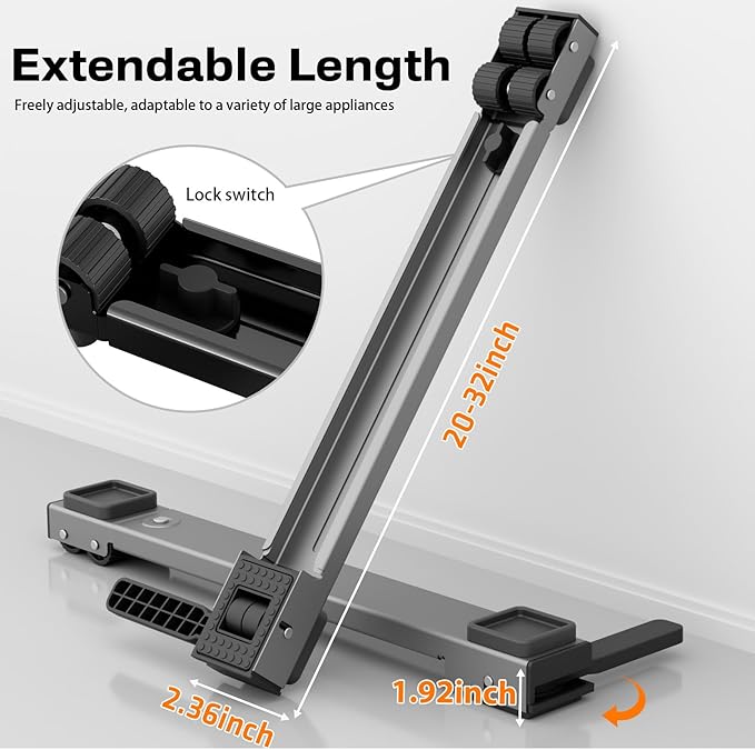 KVRG Appliance Rollers Heavy Duty, Newest Extendable Appliance Sliders
