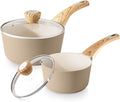 SENSARTE 1.5 & 2.5 Quart Ceramic Sauce Pan Sets