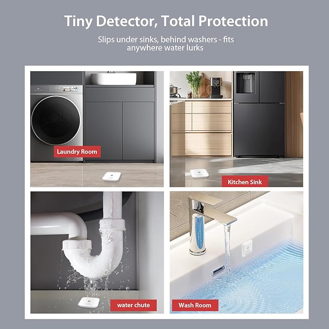 Easebloom Water Leak Detector for Home (4-Pack)