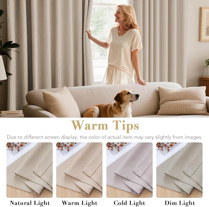 H.VERSAILTEX Blackout Curtains 84 inches Long