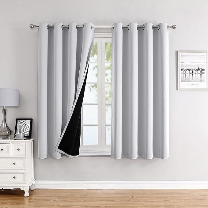ChrisDowa 100% Blackout Curtains