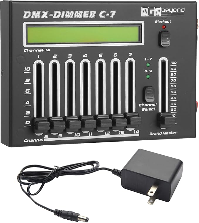 Ygybeyond DMX-C7Controller, Controller, Stage Lighting Equipment & Accessorie
