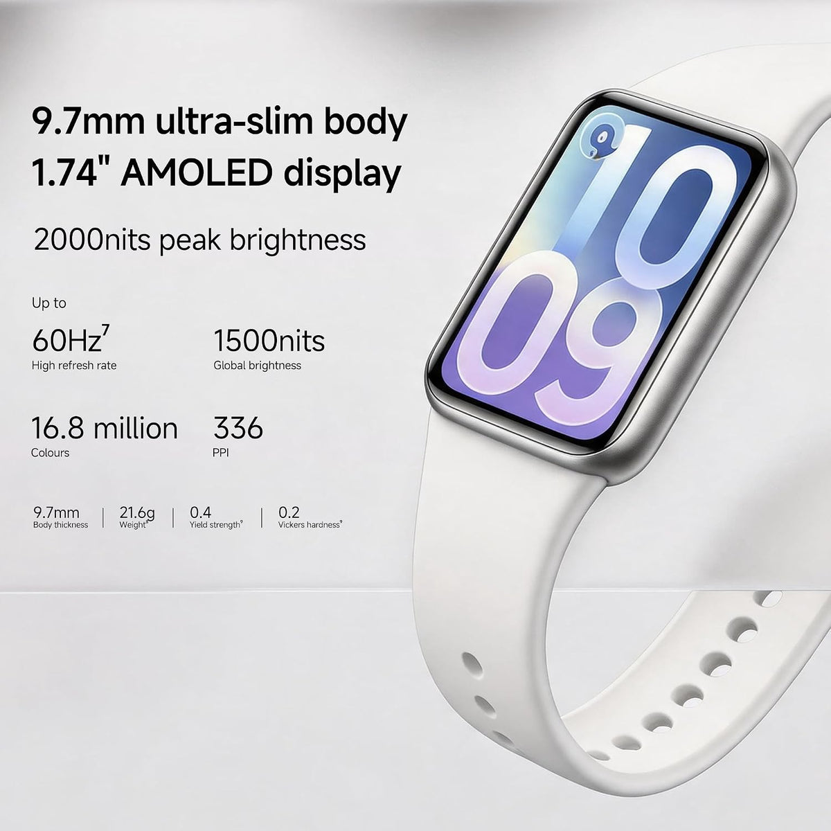 xiaomi smart band 10 pro amoled gps 21-day on a desk or shelf