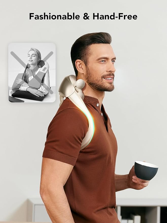 SKG Neck Massager for Pain Relief Deep Tissue Shiatsu Neck and Shoulder