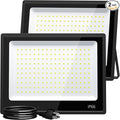 XXBSAZ 150W LED Flood Light Outdoor, High Output Plug-in & Hardwired Security