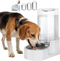 Sfozstra Automatic Pet Water Dispenser: 8L White Gravity Stainless Steel Water