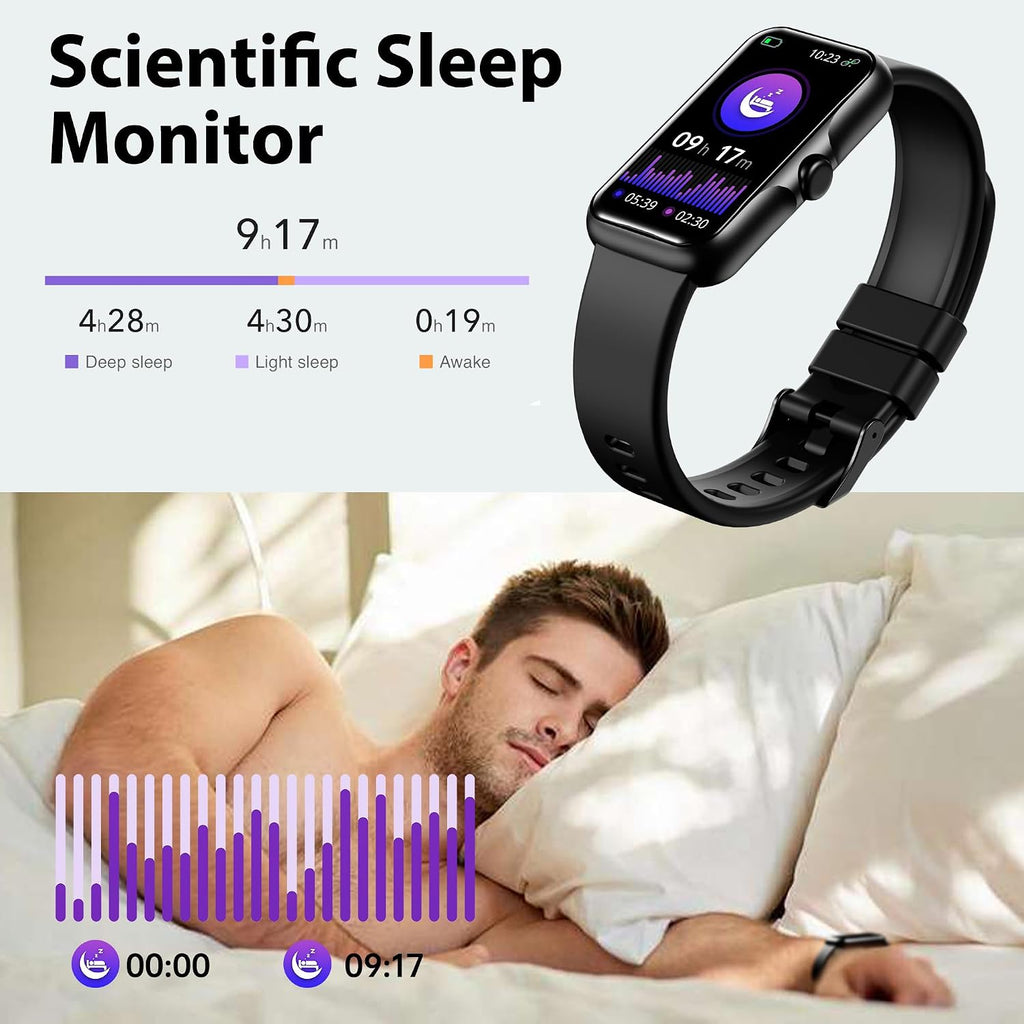 fitness tracker with 24/7 continuous heart rate, blood, side view