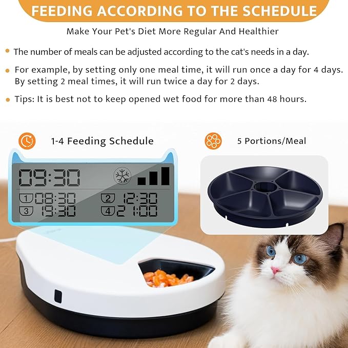 UBPET Cat Wet Food Automatic Feeder