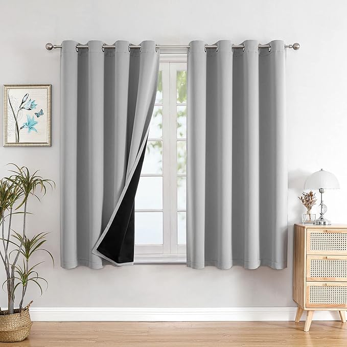 ChrisDowa 100% Blackout Curtains