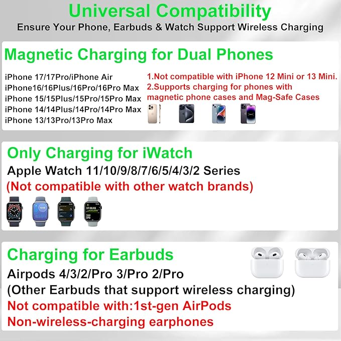 Dual Phone Wireless Charging Station