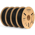 ELEGOO PLA Plus 3D Printer Filament 1.75mm Black 4KG, Neatly Wound
